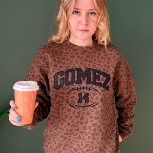 Football Leopard Crewneck